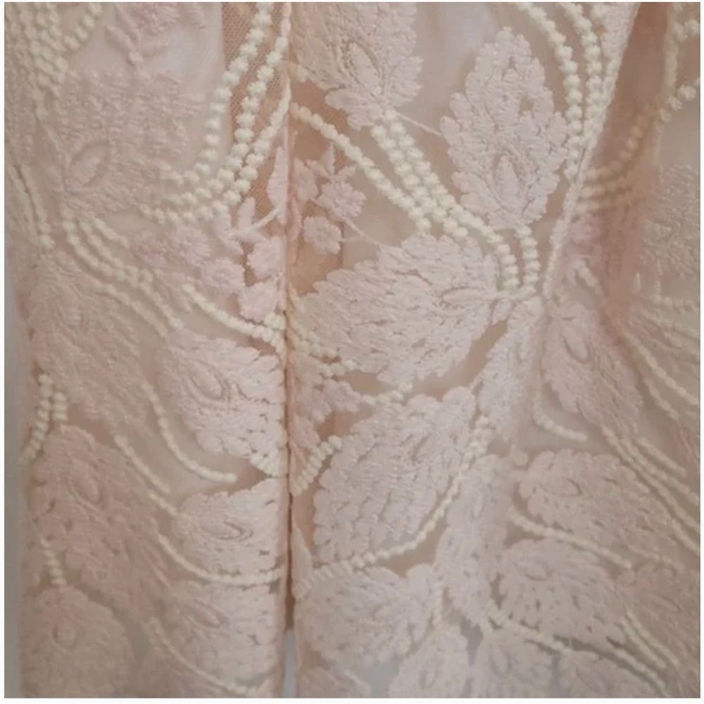Nanette Lepore Bella Donna embroidery illusion neckline Balletcore minidress - Picture 13 of 16